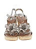 Born Handcrafted Footwear Gray Tan Wedges Size 10 - photo 2