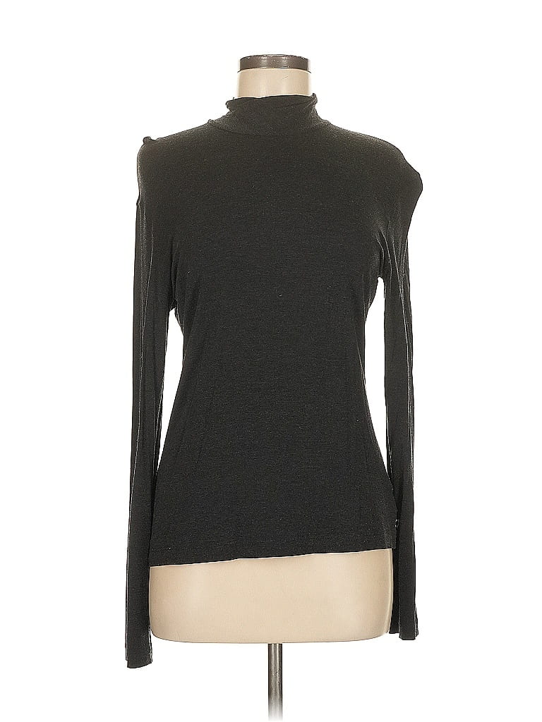 Akris Punto Gray Long Sleeve Turtleneck Size 8 - photo 1