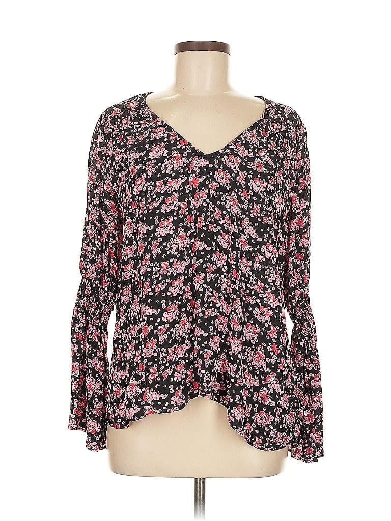 Pre-owned By Timo Long Sleeve Blouse In Pink