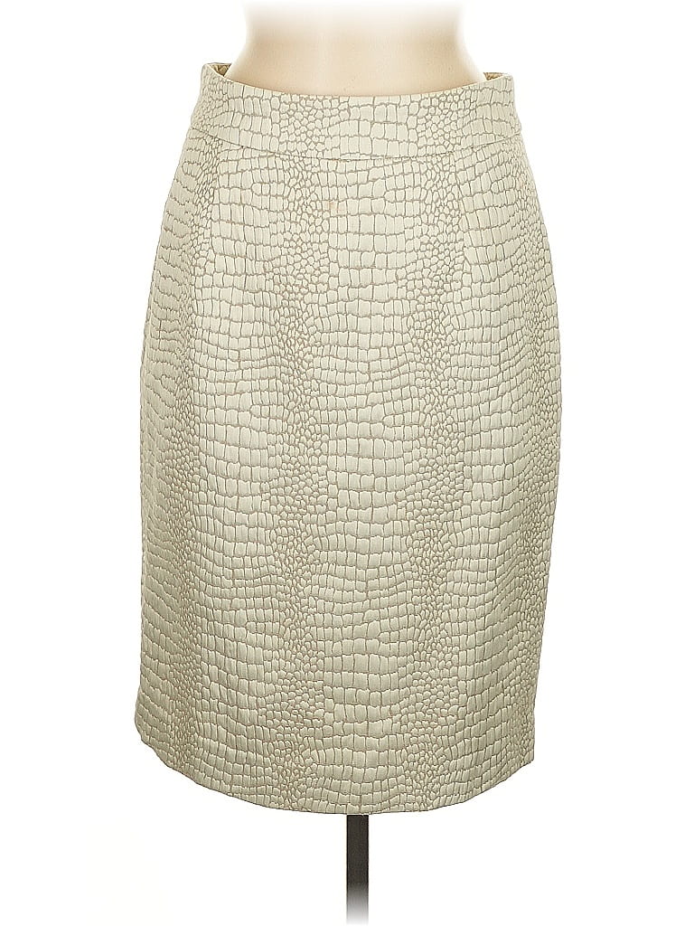 Pre-owned Calvin Klein Formal Skirt In White