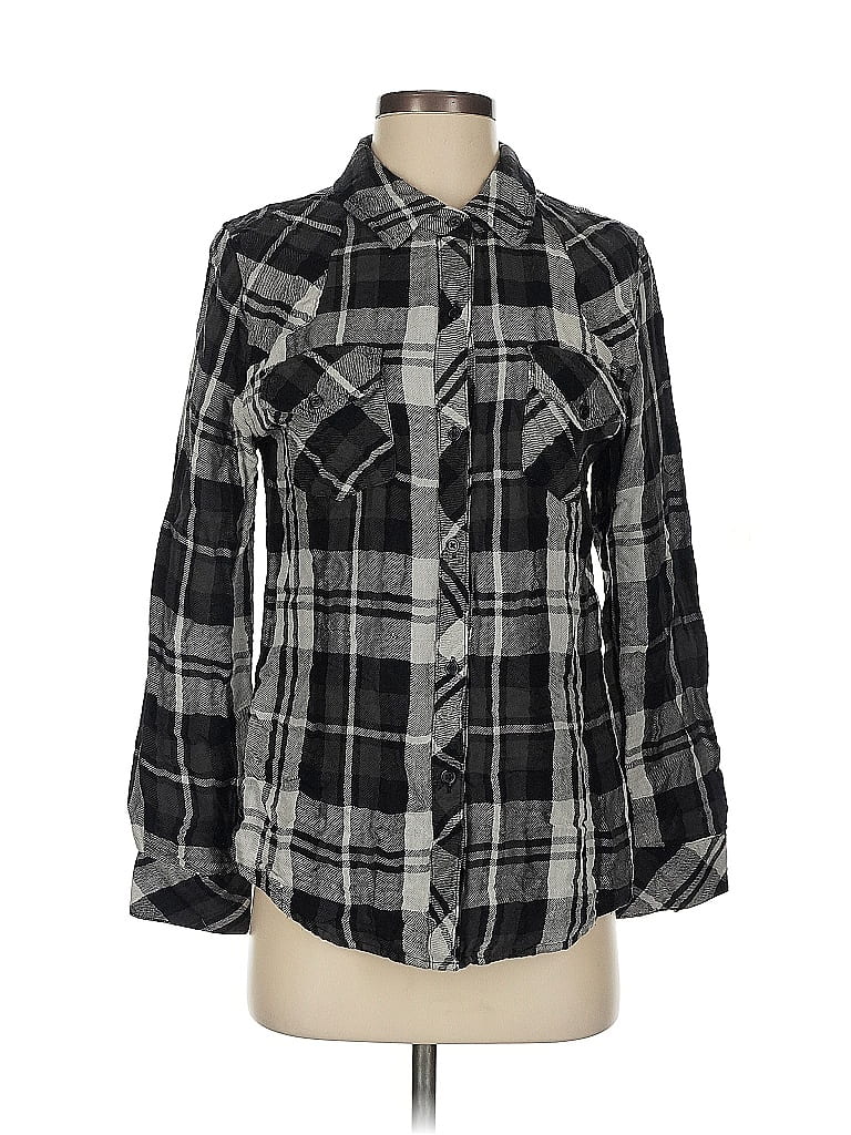 Pre-owned Rails Long Sleeve Button Down Shirt In Black