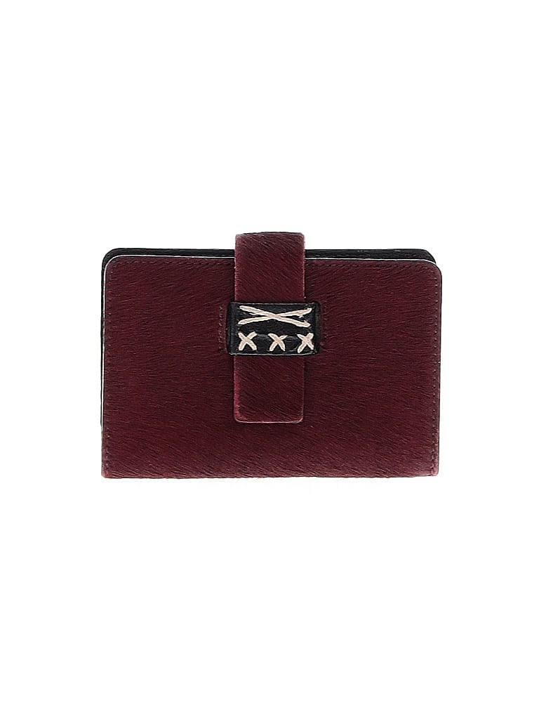 Streets Ahead 100% Calf Hair Burgundy Card Holder  One size - photo 1