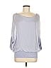 Cobble Stone Silver Blue 3/4 Sleeve Blouse One size - photo 1