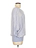 Cobble Stone Silver Blue 3/4 Sleeve Blouse One size - photo 4