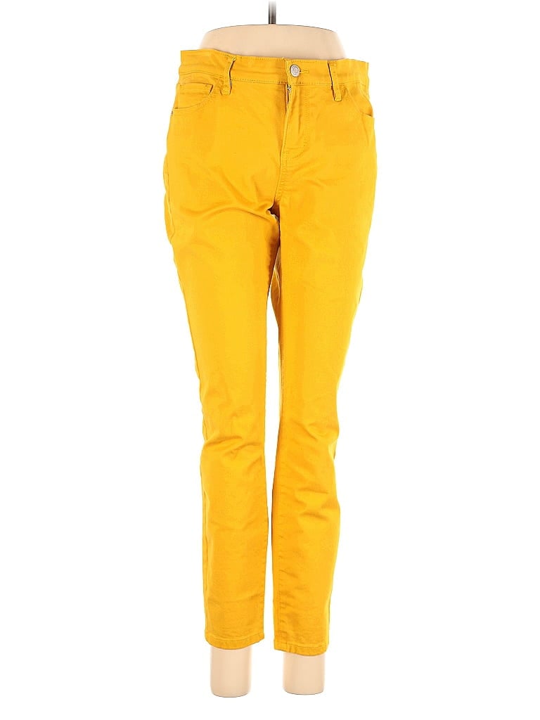 Soho Color Block Yellow Jeans Size 8 - photo 1