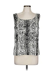St. John Sleeveless Silk Top