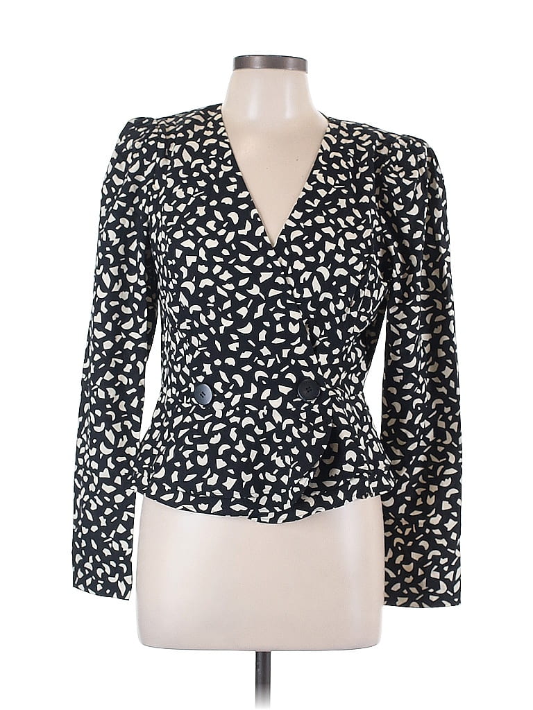 Los Angeles Atelier & Other Stories Black Long Sleeve Blouse Size 12 - photo 1