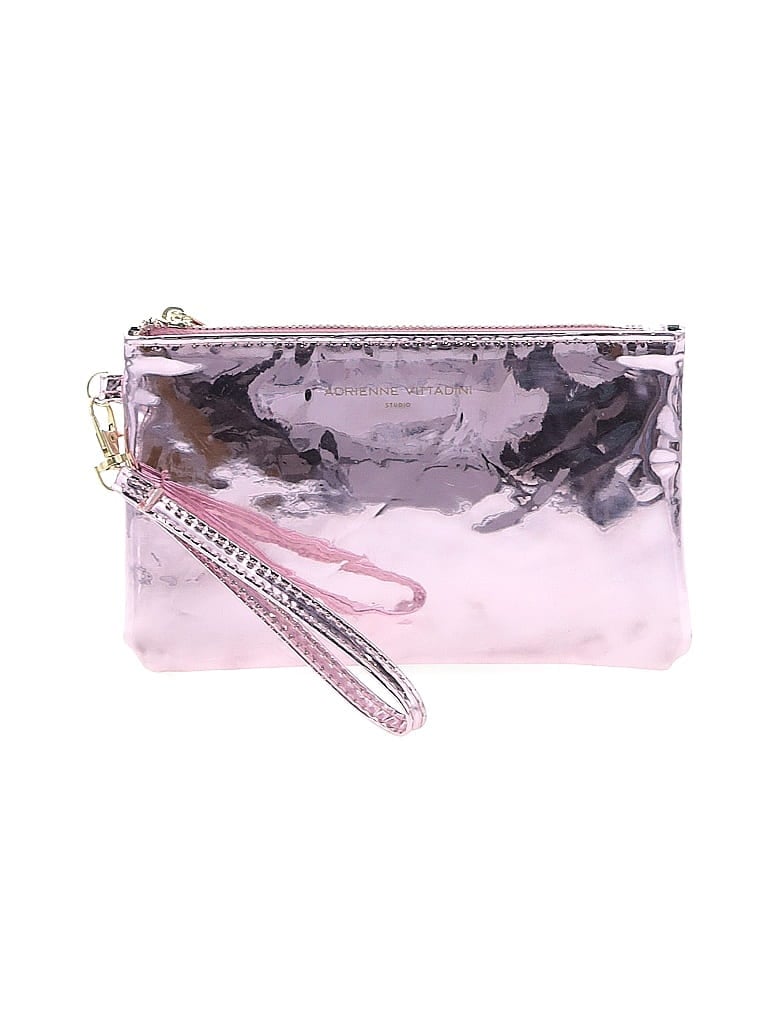 Adrienne Vittadini Metallic Silver Pink Wristlet One size - photo 1