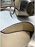 Jimmy Choo Metallic Silver Gold Metallic Leather Heels Size EU 37 1/2 - photo 10