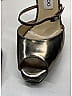 Jimmy Choo Metallic Silver Gold Metallic Leather Heels Size EU 37 1/2 - photo 8