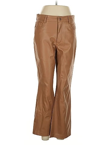 Zara Faux Leather Pants (view 1)