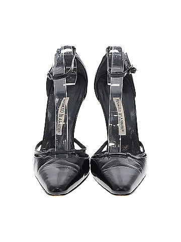 Manolo Blahnik Vintage Leather Heels (view 2)