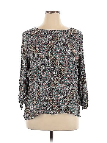 Sag Harbor 3/4 Sleeve Blouse (view 1)
