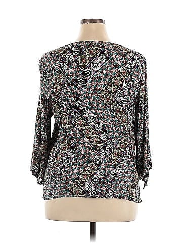 Sag Harbor 3/4 Sleeve Blouse (view 2)