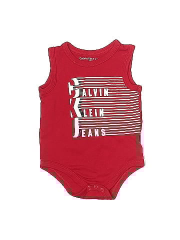 CALVIN KLEIN JEANS Short Sleeve Onesie (view 1)