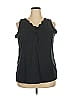 Roaman's Black Sleeveless T-Shirt Size 22 - photo 1