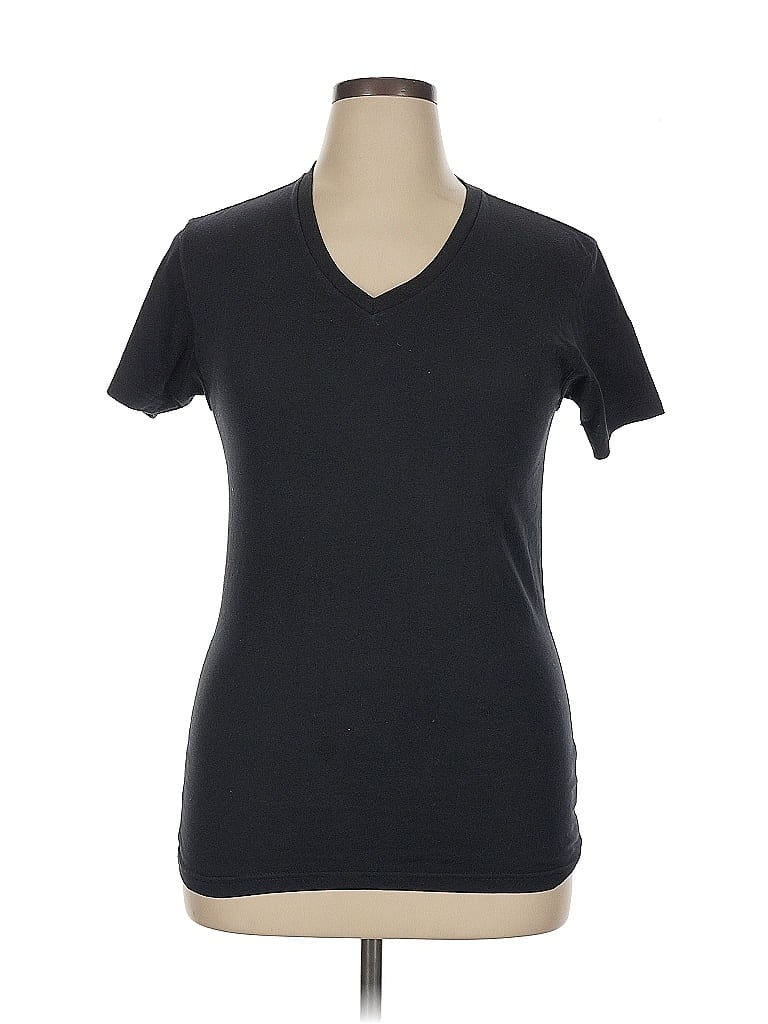 Pre-owned Unbranded Short Sleeve T-shirt In Black