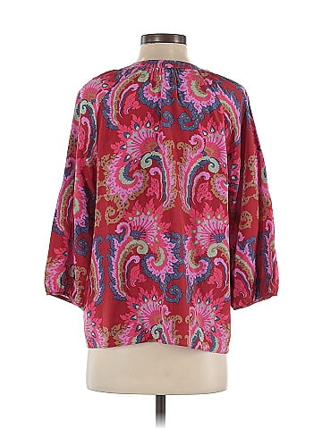 Tibi 3/4 Sleeve Silk Top (view 2)
