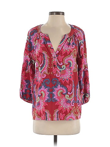 Tibi 3/4 Sleeve Silk Top (view 1)