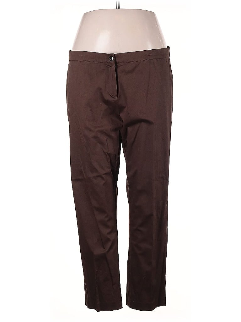 Pre-owned Marina Rinaldi Casual Pants In Brown