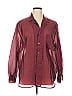 Chico's Design Burgundy Long Sleeve Button-Down Shirt Size XL - photo 1