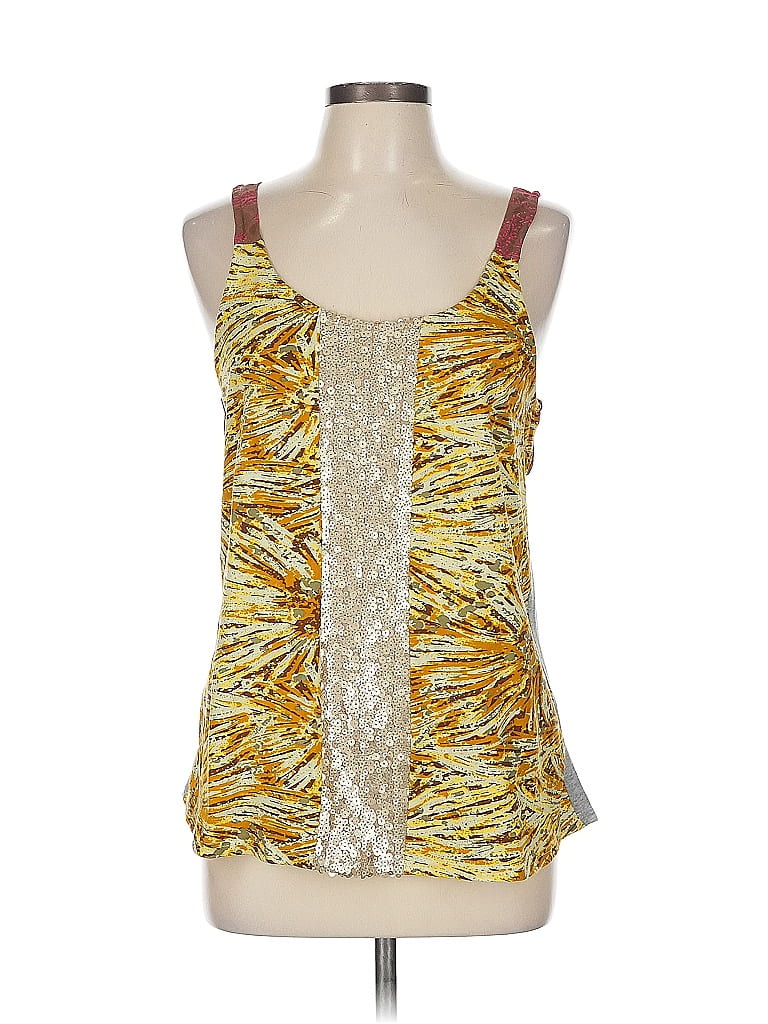 Tiny 100% Cotton Yellow Sleeveless Blouse Size L - photo 1