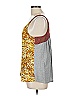 Tiny 100% Cotton Yellow Sleeveless Blouse Size L - photo 5