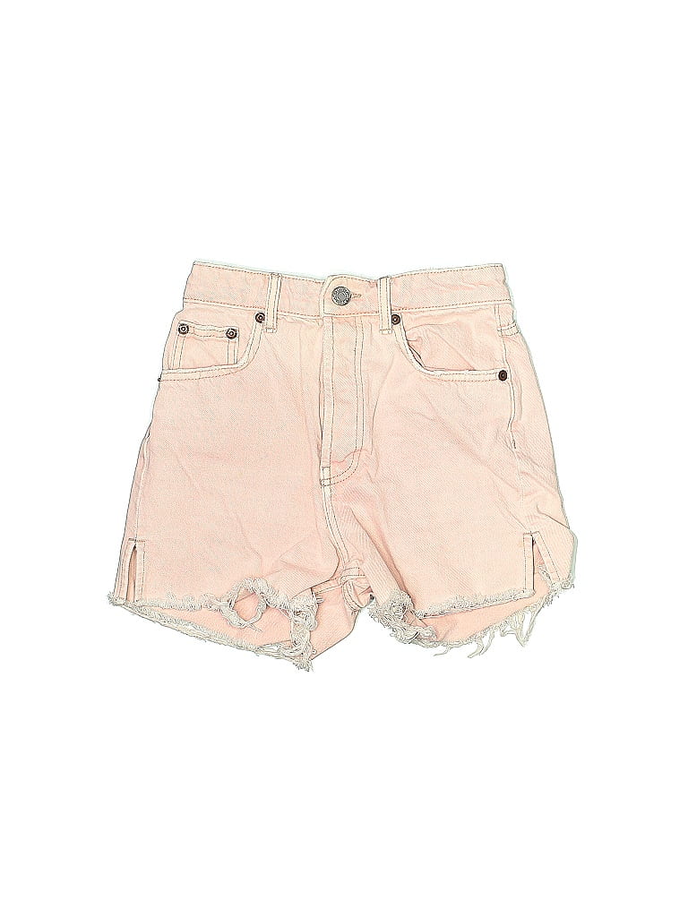 Pre-owned Zara Denim Shorts In Pink