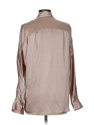 Vince. Long Sleeve Silk Top (view 2)
