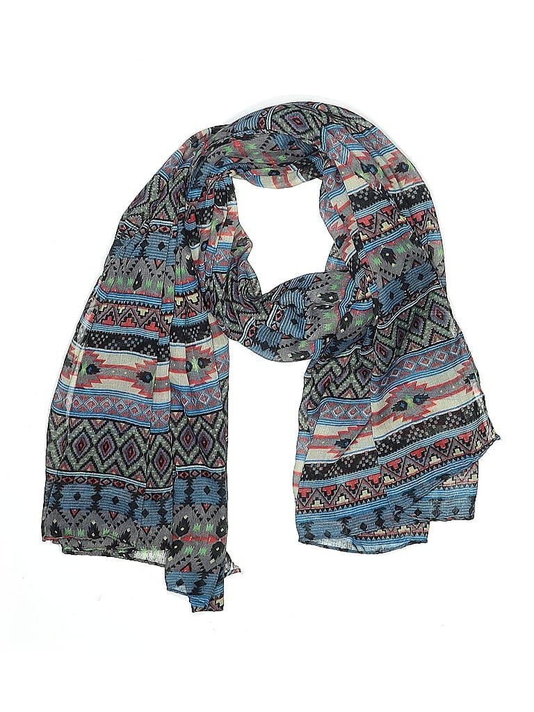 Pre-owned Assorted Brands Scarf In Gray