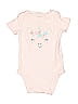 Just One You Made by Carter's 100% Cotton Graphic Ivory Short Sleeve Onesie 0-3 MO / 3 MO - photo 1