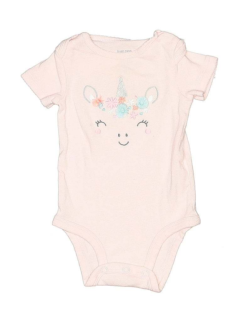 Just One You Made by Carter's 100% Cotton Graphic Ivory Short Sleeve Onesie 0-3 MO / 3 MO - photo 1
