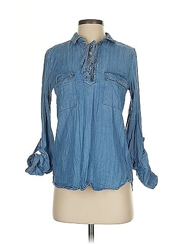 Material Girl Long Sleeve Blouse (view 1)