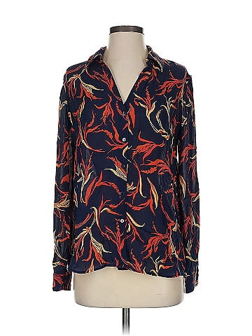 L'Agence Long Sleeve Silk Top (view 1)