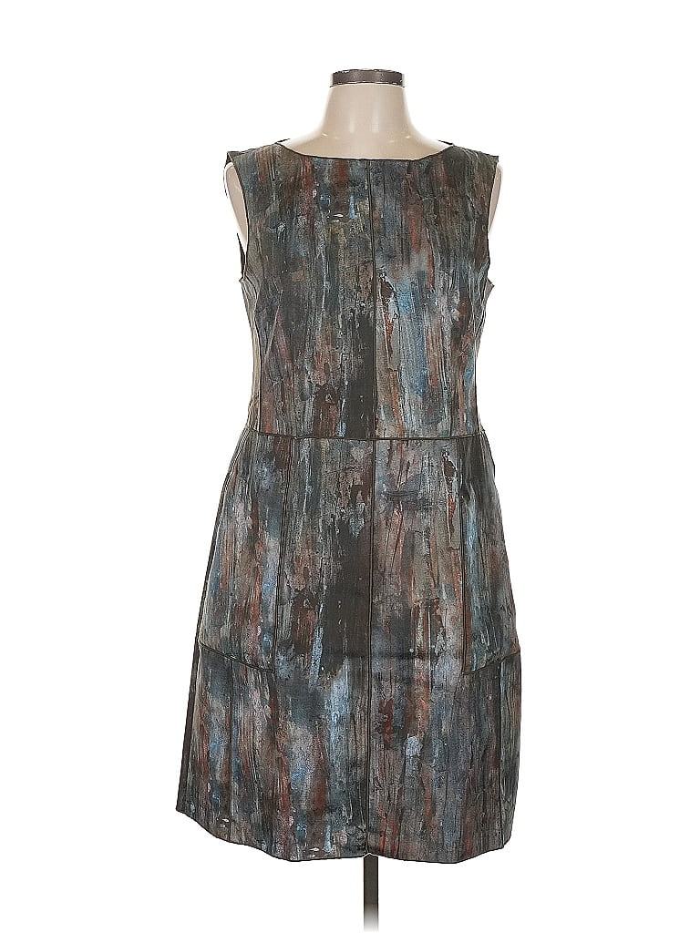 Worth New York Graphic Gray Casual Dress Size 12 - photo 1