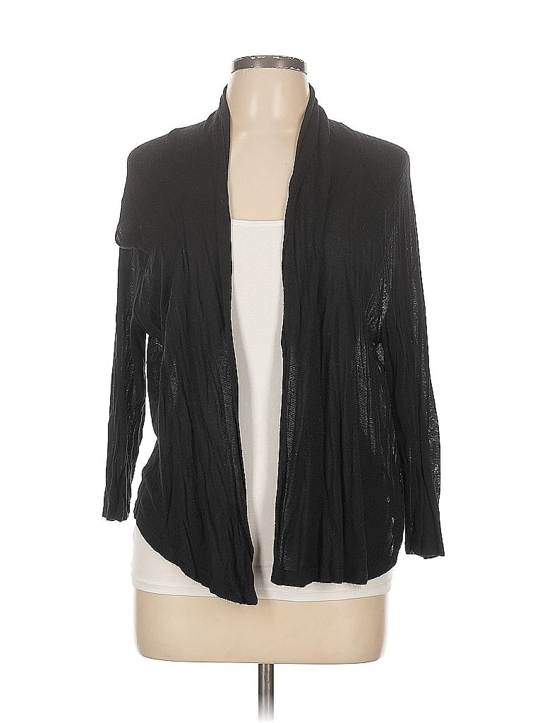 Pre-owned Dana Buchman Cardigan Sweater In Black