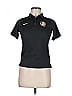 Nike 100% Polyester Black Short Sleeve Polo Size M - photo 1