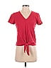 TeXTURE & THREAD Madewell Red Short Sleeve Top Size S - photo 1