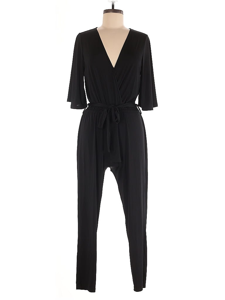 Lovers + Friends Solid Black Jumpsuit Size M - photo 1