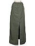 Zara Solid Green Casual Skirt Size S - photo 2