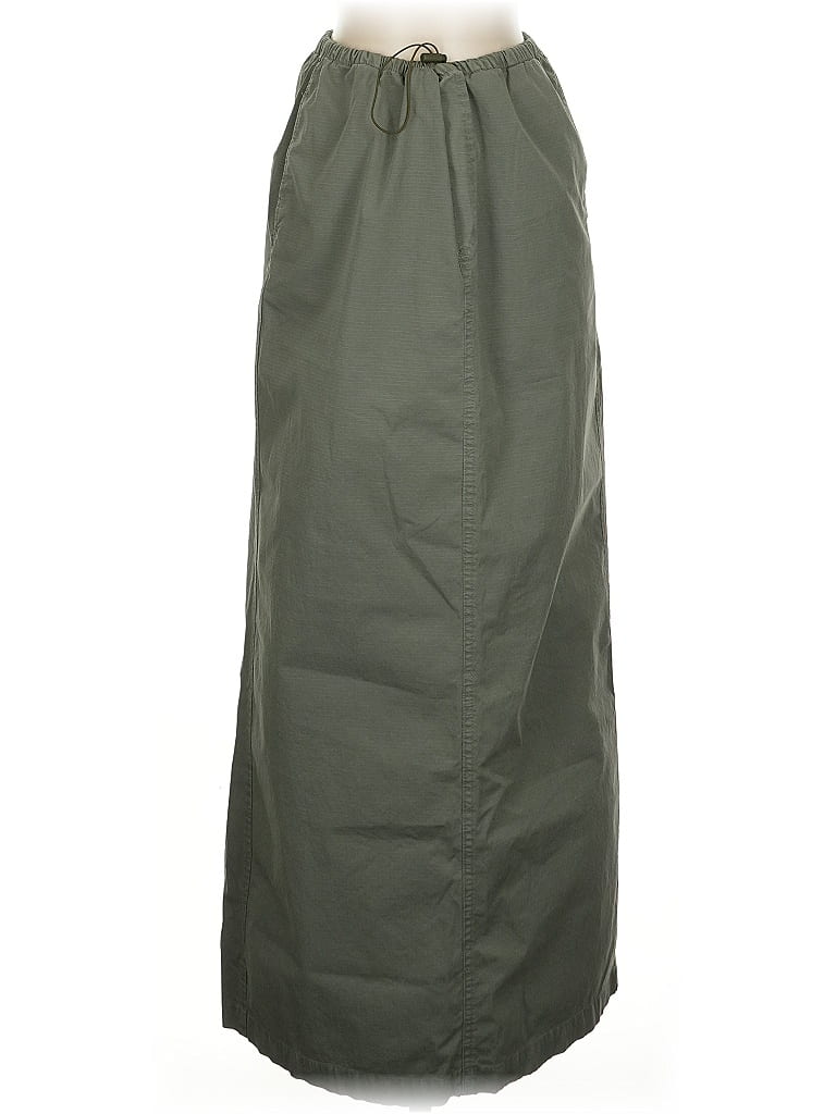 Zara Solid Green Casual Skirt Size S - photo 1