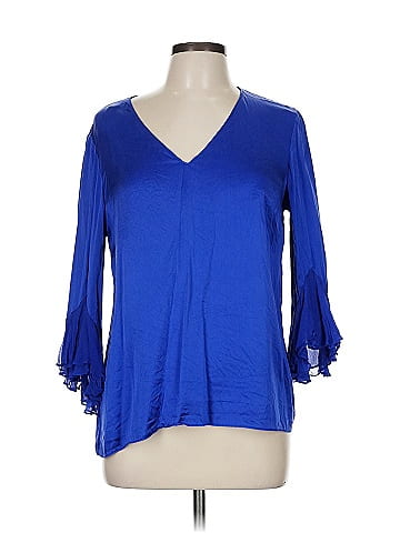 Tahari by ASL 3/4 Sleeve Silk Top (view 1)