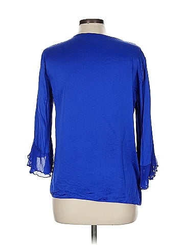 Tahari by ASL 3/4 Sleeve Silk Top (view 2)