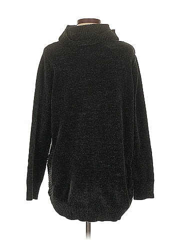 August Silk Turtleneck Sweater (view 2)