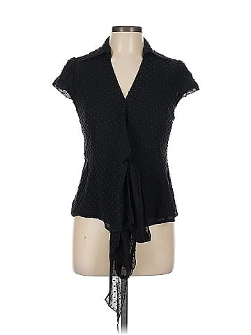 INC International Concepts Short Sleeve Silk Top (view 1)
