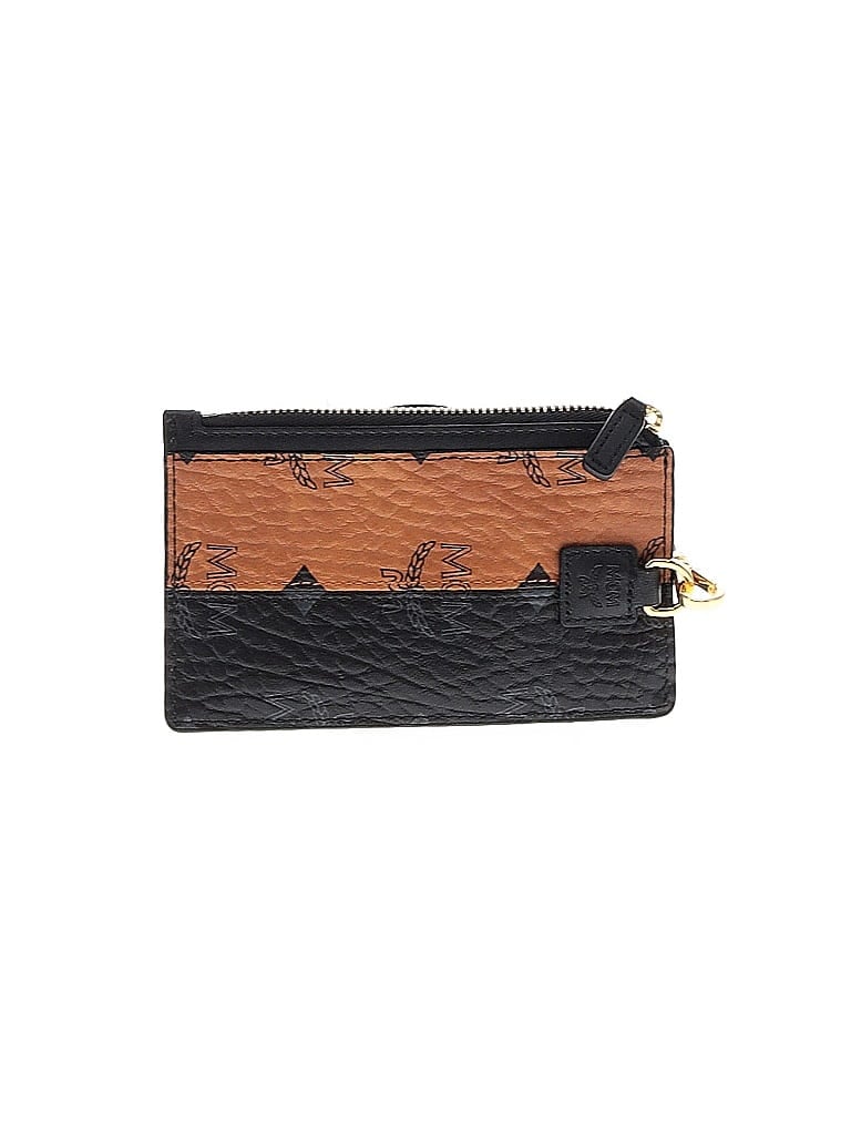 MCM Black Brown Leather Card Holder One size - photo 1