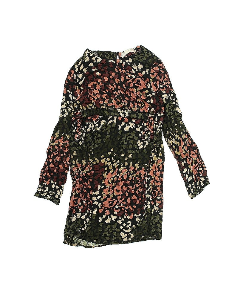 Zara Kids 100% Viscose Animal Print Green Dress Size 13 (big kids) - photo 1
