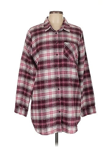 Free Press 3/4 Sleeve Button-Down Shirt (view 1)