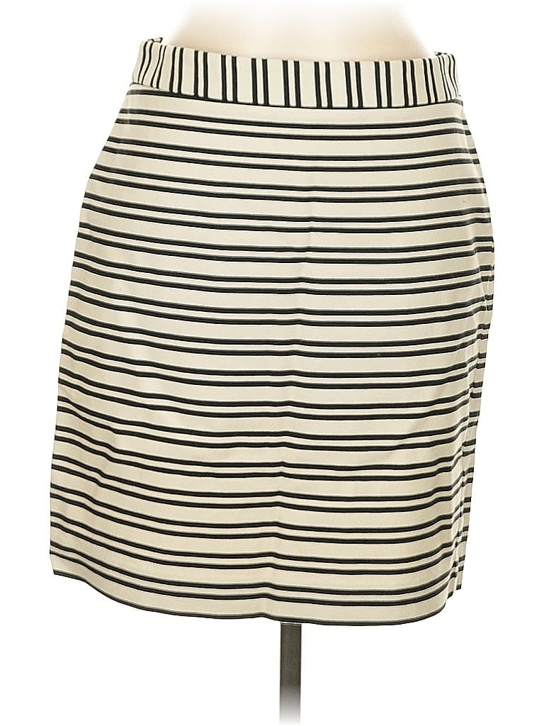 Pre-owned Ann Taylor Loft Casual Skirt In White