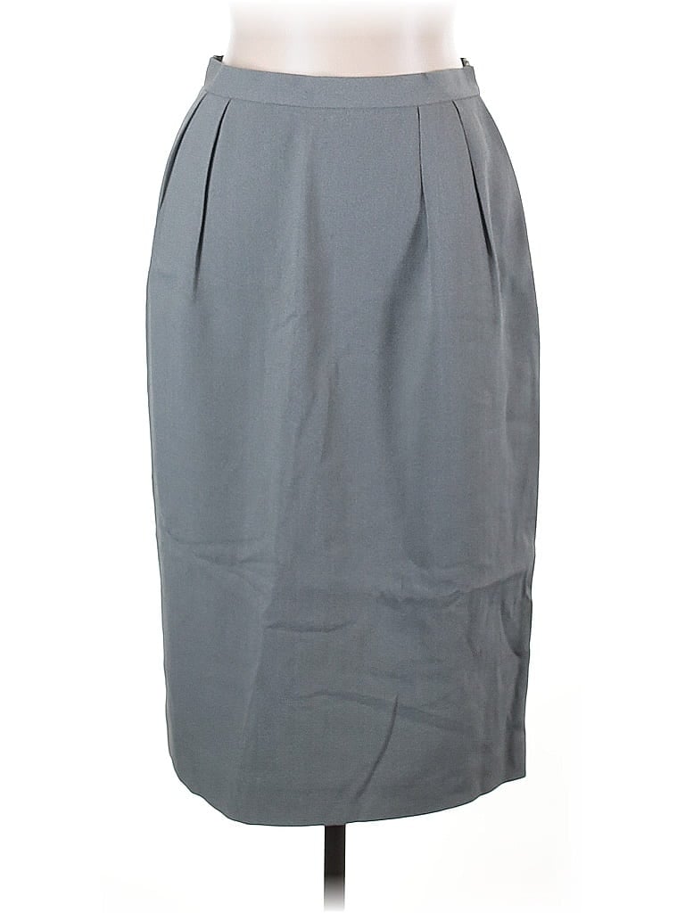 Kasper Solid Gray Formal Skirt Size 12 - photo 1